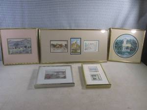 lot 66 image: (C-3) Assorted Framed Wall Decor...