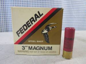 lot 86 image: (BSB) Box of 22 Federal Steel Shot 12 Gauge Shot Gun Shells
