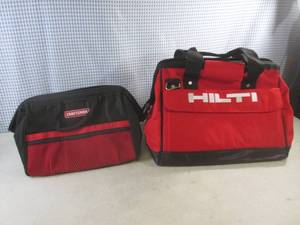 lot 90 image: (C-3) Hilti and Craftsman Tool Bags...