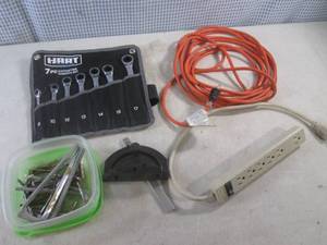 lot 122 image: (BS) Hart 7pc Ratcheting Wrench Set and Other Misc