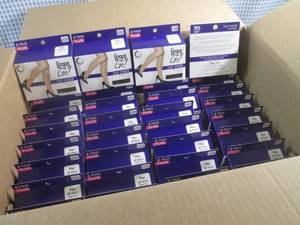 lot 165 image: (A-2) Case of 36 2-Pack Boxes Legs to Go Day Sheer Knee Highs Plus In Color Jet Black See Last Photo For Fit