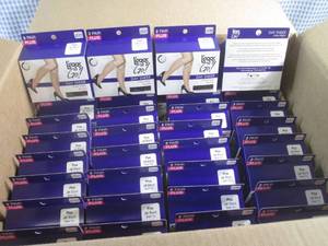 lot 167 image: (A-1) Case of 36 2-Pack Boxes Legs to Go Day Sheer Knee Highs Plus In Color Jet Black See Last Photo For Fit