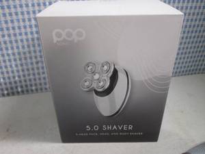 lot 169 image: (EC1) Pop Sonic 5.0 Shaver 5-Head Face, Head and Body Shaver in Chrome