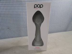 lot 183 image: (FS) Pop Sonic Spade Cleanse, Infuse, Massage Face and Neck Sonic Beauty Device in Grey