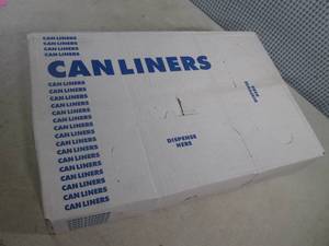 lot 200 image: (BR3) Box of 250 Can Liners 33 Gallon 33 x 39 Clear 0.65 Mil
