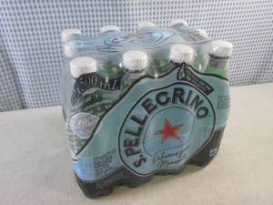 lot 247 image: (C-1) 12-Pack S. Pellecrino Sparkling Natural Mineral Water 16.9oz Bottles Best by Jan 2024