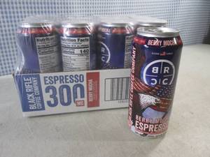 lot 248 image: (C-2) 12-Pack Black Rifle Berry Mocha Espresso 300 Coffee 15oz Cans Best by April 2024