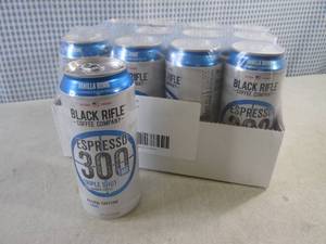 lot 252 image: (C-2) 12-Pack Black Rifle Vanilla Bomb Espresso 300 Coffee 15oz Cans Best by March 2024