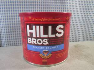 lot 267 image: (B-3) Can of Hills Bros Perfect Balance Medium Roast Ground Coffee 23oz Past Date