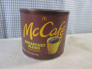 lot 271 image: (B-1) Can McCafe Breakfast Blend Light Roast Ground Coffee 30oz Past Date