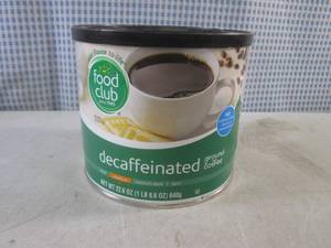 lot 272 image: (B-1) Can Decaffeinated Ground Coffee Medium Roast 22.6oz June 2025