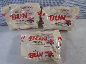 lot 273 image: (B-3) 3 Bags Pearsons Bun Bite Size Variety Maple Vanilla 9oz Best by Feb 2024