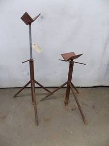 lot 33 image: 2 - Large adjustable stands 26 to  48