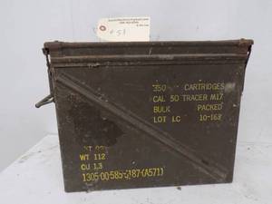 lot 58 image: Military Amo Box 50 cal