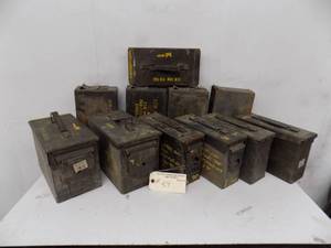 lot 59 image: Military Ammo Boxes