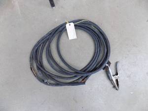 lot 74 image: 24 24 Welding cable with ground clamp & end