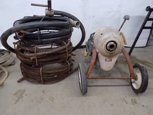 lot 127 image: Ridgid  Kollmann K75 with cable, cutters, shield