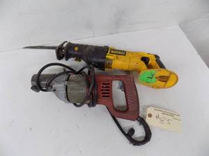 lot 85 image: Power Tools, Dewatl SawzaLL & Milwaukee 12 Drill