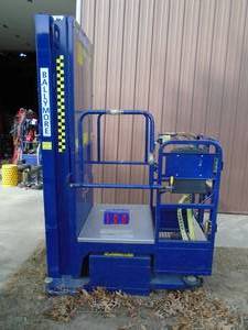 Ballymore man lift. Used condition. Missing switches. Pump runs when hot wired. As shown.