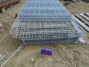 Pallet rack grating. 28 x 38. Approx 3 high stack. As shown.