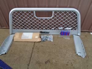 New DeeZee aluminum headache rack for full size trucks with hardware. Over $500 On Amazon.