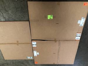 Lot of Hampton Bay 48 in. W x 34.5 in. H End Panel in Satin White Customer Returns See Pictures