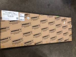 Interbuild 6 ft. L x 25 in. D, Acacia Butcher Block Standard Countertop in Brown with Square Edge Customer Returns See Pictures