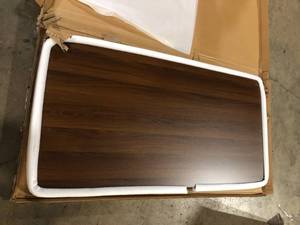 Flash Furniture 30 in. x 60 in. Rectangular Table Top with Natural and Walnut Reversible Laminate Top  Customer Returns See Pictures