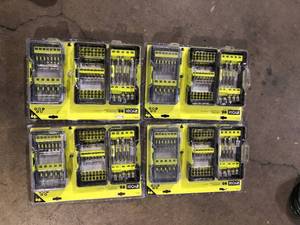 Lot of RYOBI Impact Driving Set (95-Piece)  Customer Returns See Pictures