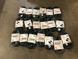 Lot of Assorted Extension Cords Various Sizes and Conditions Customer Returns See Pictures