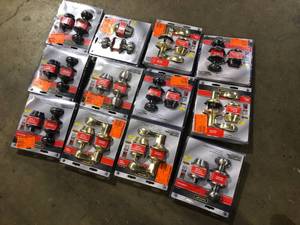 Lot of Assorted Keyed Entry Handles Various Models and Conditions  Customer Returns See Pictures