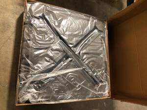 Outsunny 330 lbs. HDPE Plastic Cantilever Patio Umbrella Base in Brown    Customer Returns See Pictures
