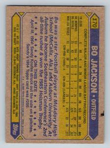 lot 65 image: Bo Jackson RC 1987 Topps Future Stars #170 Rookie Baseball Card