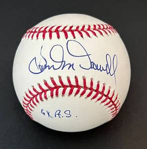 lot 180 image: Sam McDowell Signed Rawlings OMLB Selig Baseball - 6x All-Star - w MLB COA and Case