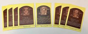 lot 184 image: (8) National Baseball Hall of Fame Postcards - Phil Niekro, Tommy Lasorda, and Nellie Fox, Baseball Cards
