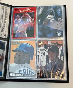 lot 191 image: Ken Griffey Jr. Card Binder - 2 Packs of 1994 Upper Deck Collectors Choice and 15 Griffey Cards