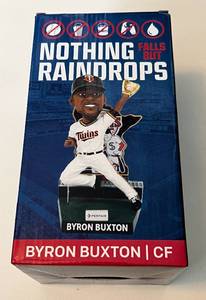 lot 205 image: Byron Buxton Bobblehead - Nothing Falls But Rain Drops - Minnesota Twins Baseball