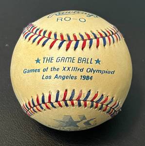 lot 217 image: 1984 Los Angeles Olympics Rawlings Baseball Limited Edition