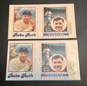 lot 189A image: Babe Ruth 1983 Fleetwood First Day Issue Envelope, Stamp and Card - Lot of 2, Baseball