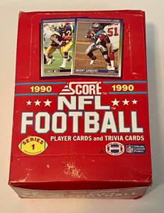 lot 70A image: 1990 Score NFL Football 36 Pack Box - NewSealed Football Cards