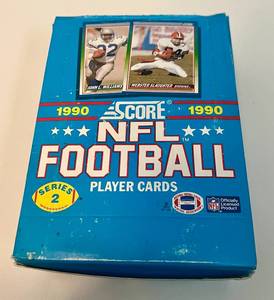 lot 73A image: 1990 Score NFL Football Series 2 36 Pack Box Cards