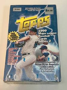 lot 75A image: 1999 Topps Baseball Series 2 Factory Sealed Pack Box - NewSealed Baseball Cards