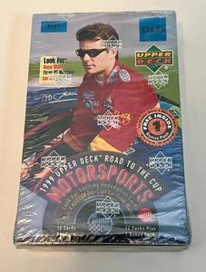 lot 76A image: NASCAR 1999 Upper Deck Road to the Cup Motorsports Factory Sealed Pack Box Cards
