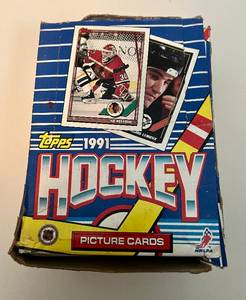 lot 77A image: 1991 Topps Hockey NHL 36 Pack Box Hockey Cards