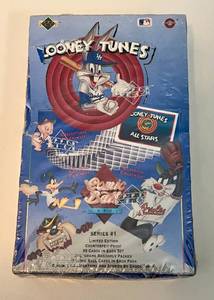 lot 85A image: Looney Tunes 1990 Upper Deck Factory Sealed Comic Ball Cards Pack Box