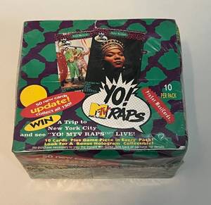 lot 87A image: MTV Yo Raps ProSet Musicards Factory Sealed Pack Box