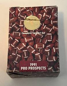 lot 95A image: 1991 Pro Porspects1sr Star Picks Football Set - Factory Sealed Football Cards