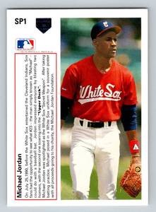 lot 9B image: Michael Jordan Baseball RC 1991 Upper Deck #SP1 Rookie Baseball Card