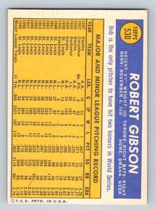 lot 46B image: 1971 Topps Bob Gibson #530 Vintage Baseball Card