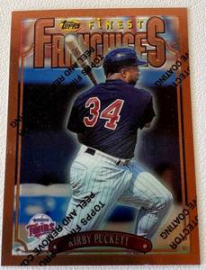 lot 39B image: Kirby Puckett 1996 Topps Finest Franchises #271 F26 Minnesota Twins Baseball Card
